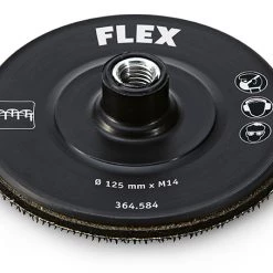 Flex-tools Accessoires Disque De Support 364584 Disque à Dos Velcro Ø125 M14 "Hook".