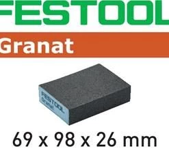 Festool Accessoires Éponge Abrasive Éponge De Ponçage 69x98x26 36 GR/6 Granat 201080