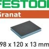 Festool Accessoires Éponge Abrasive Éponge De Ponçage 98x120x13 220 GR/6 Granat 201114