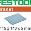 Festool Accessoires Éponge Abrasive Éponge De Ponçage GRANAT 115x140x5 UF 1000 GR/20 201101
